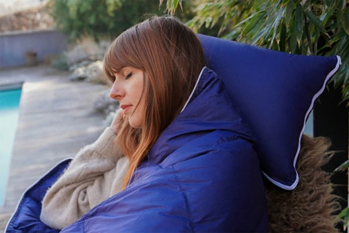 Oreiller duveteux nomade 2 en 1 Escale - Drouault®