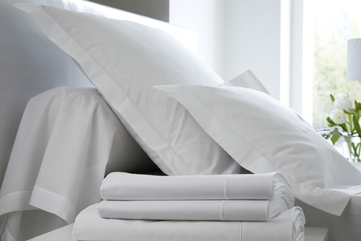 Oreiller Ferme Coton Percale - 65 x 65 - 850grs - TOUTES SAISONS